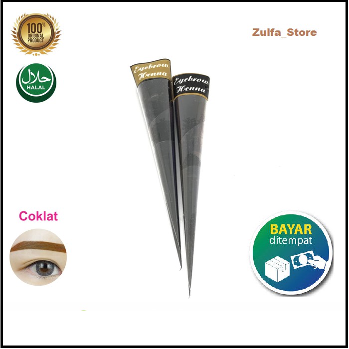 Henna Alis Tahan Lama Seperti Sulam Alis / Henna Halal