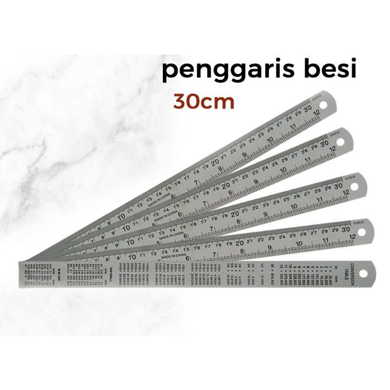 

PENGGARIS BESI 30 CM / PENGGARIS STAINLESS