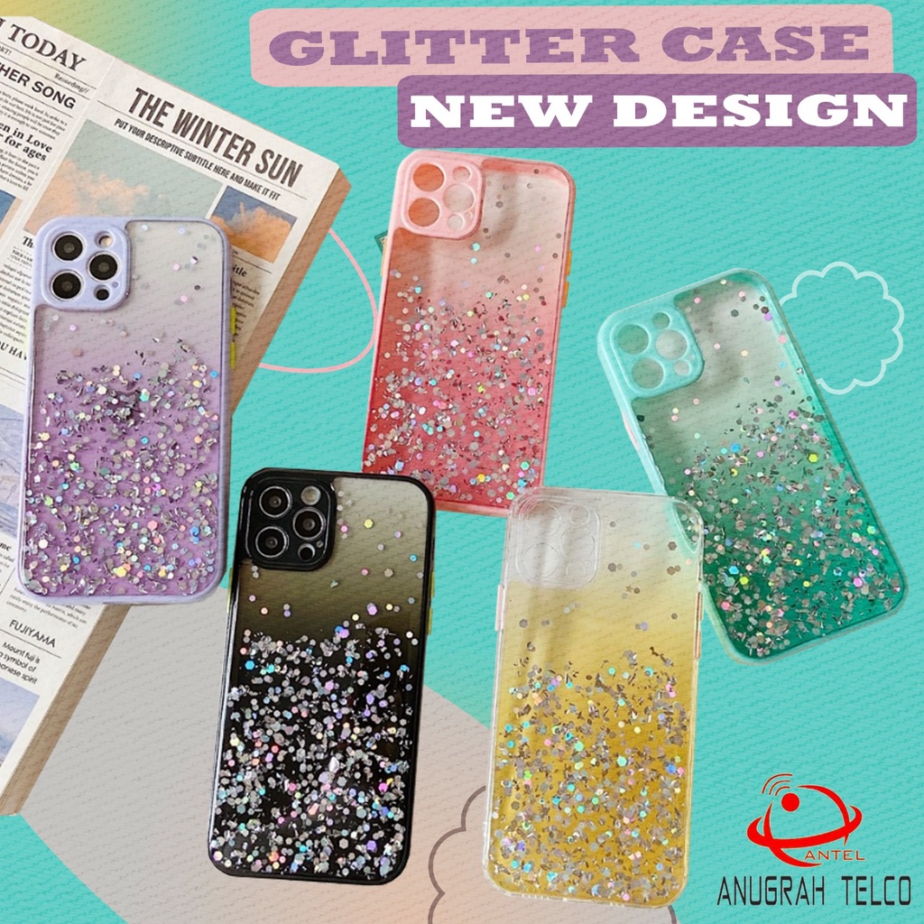 VIVO Y12S Y20 Y93 Y95 Y91C V21 Case Gingle Glitter Bling Casing Glitter Candy Dove