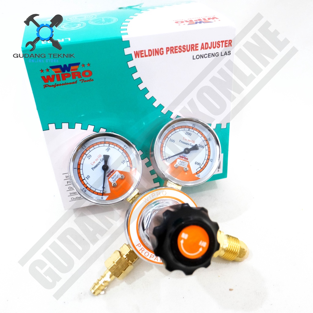 Regulator Las Oxygen LPG WIPRO LR03 OR03 / Double Regulator Tabung Oksigen Gas Lpg LR-03 OR-03 WIPRO LR OR 03