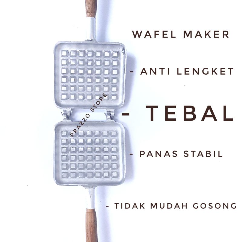 Waffle Maker Cetakan Wafel Kotak Wafle Crofel Persegi