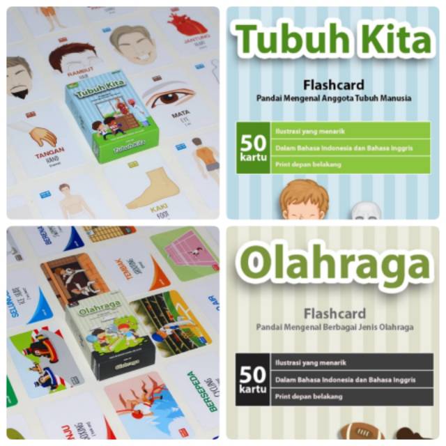 Konsep Flashcard Mainan Edukasi Anak Kartu Pintar Bergambar Mainan Anak Activity Cards