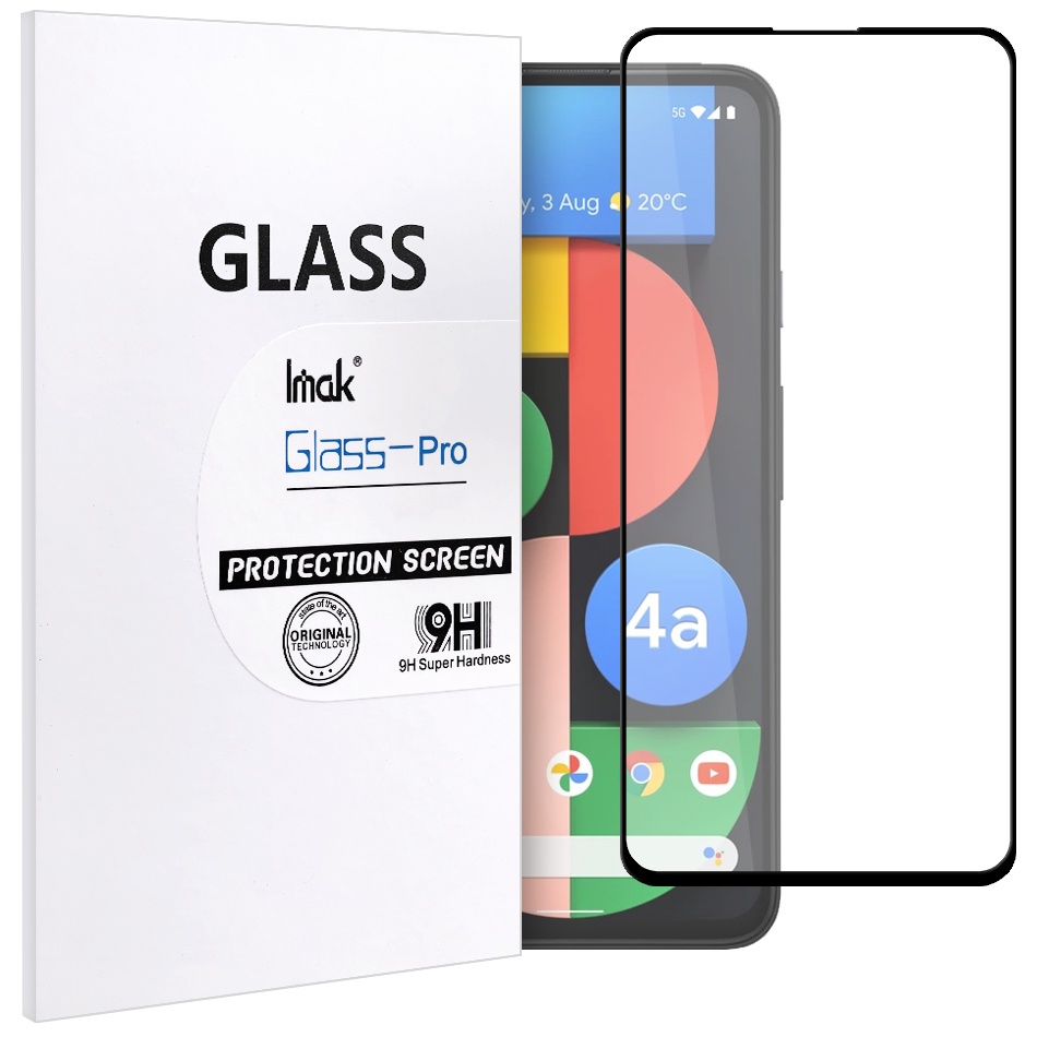imak tempered glass full cover warna black untuk google pixel 4a 4G