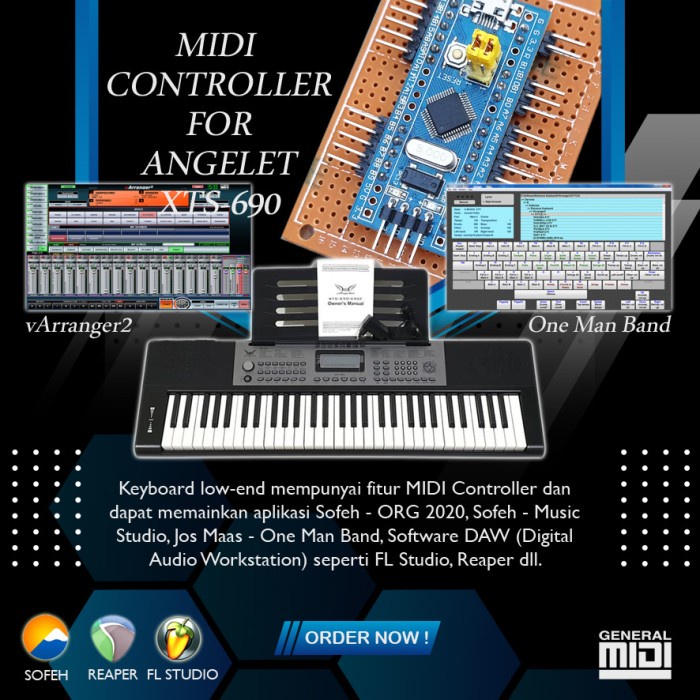 {AudioStore} Modul MIDI Controller Angelet XTS-690 Murah