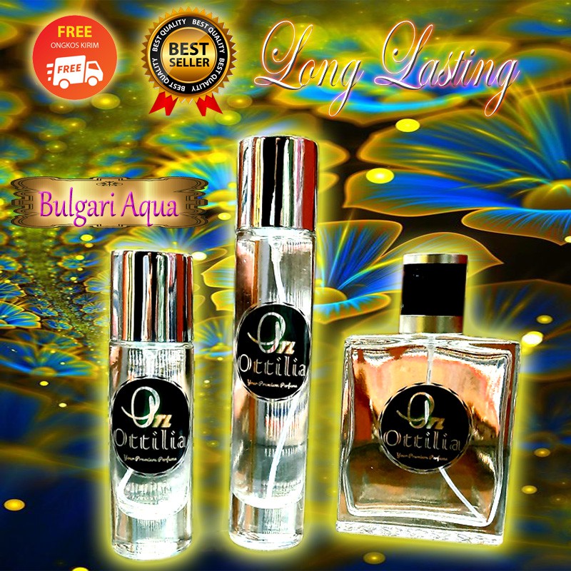 Parfum farfum parfume minyak wangi pria cowok laki laki tahan lama non alkohol Bulgari Aqua Original