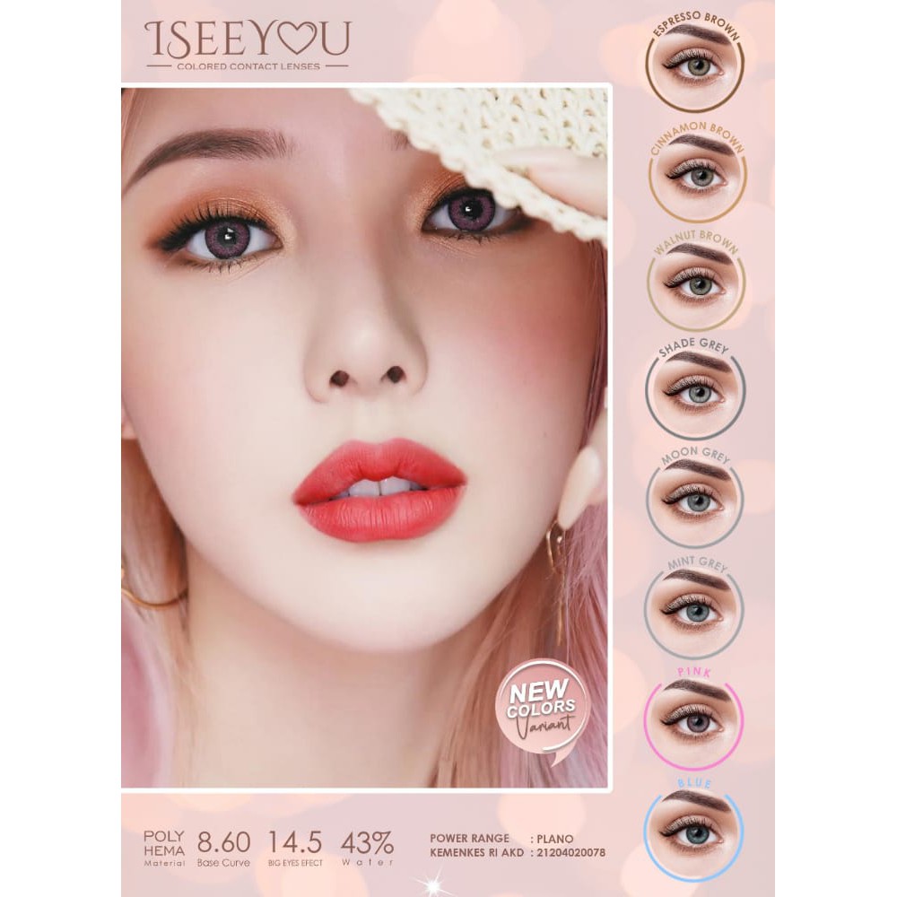 Softlens Omega I SEE YOU FLAT DIA 14.50mm NORMAL / Softlens / Softlense Iseeyou/Lensa  Kontak/BS