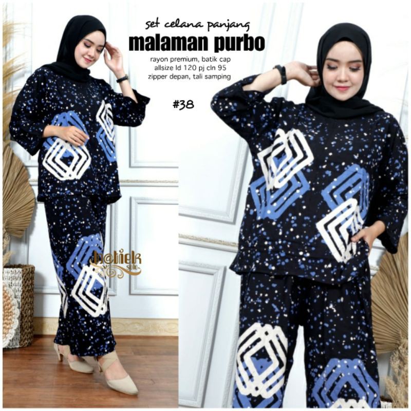One set batik malaman purbo
