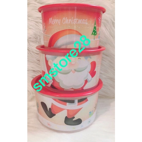 Toples Canister Santa set
