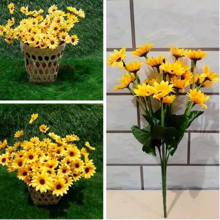 【GROSIR】 BUNGA MATAHARI MINI Artificial / bunga plastik /sunflower new