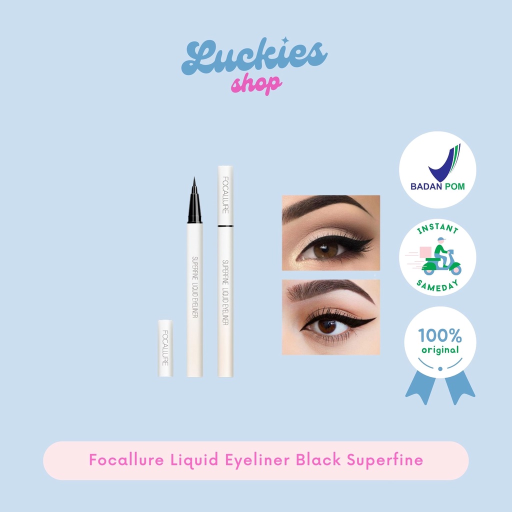 Official Distributor Focallure Liquid Eyeliner Black Superfine FA91 Eyeliner Pen Eyeliner Spidol