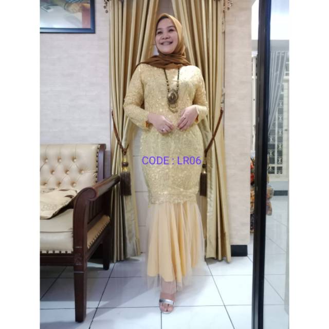 GAMIS TILLE DRESS MUSLIM KEBAYA PESTA BAJU KURUNG GAMIS LEBARAN