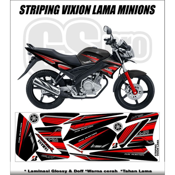 Striping variasi vixion lama / striping vixion old / decal vixion 2008-2012