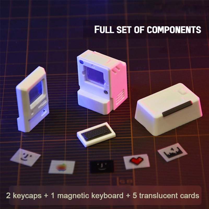 Custom Keycaps for Esc Key and Tab Key - Magnetic Light Transmission Keycaps Classic Retro Mechanical Backlit Keyboard Esc Tab Keycap for GK61 GK64 SK87 GH60 PC Gamer ect Most Keyboard