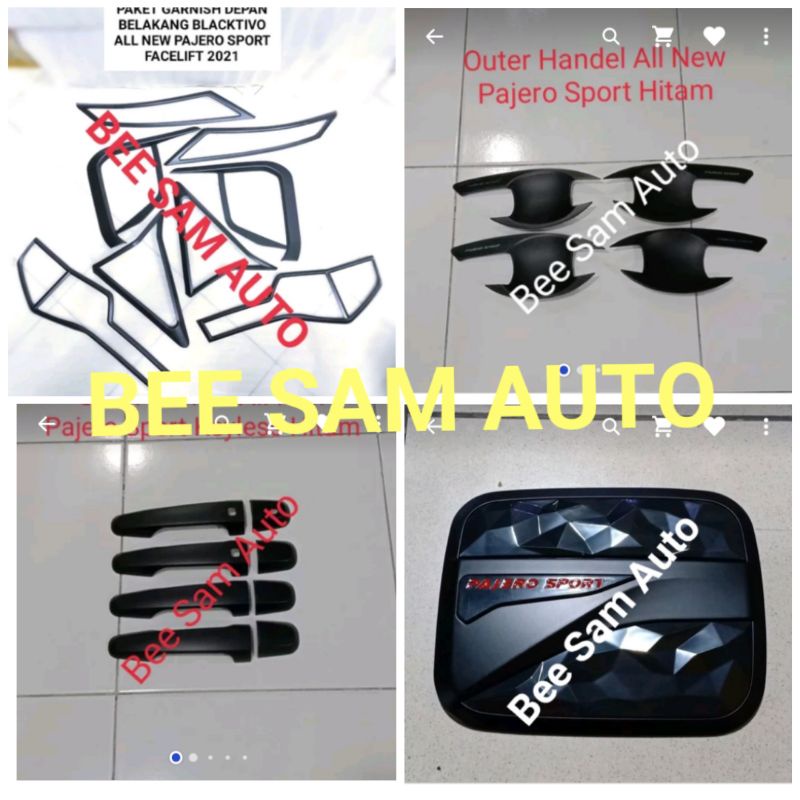 PAKET ASESORIS BLACKTIVO PAJERO SPORT FACELIFT 2021