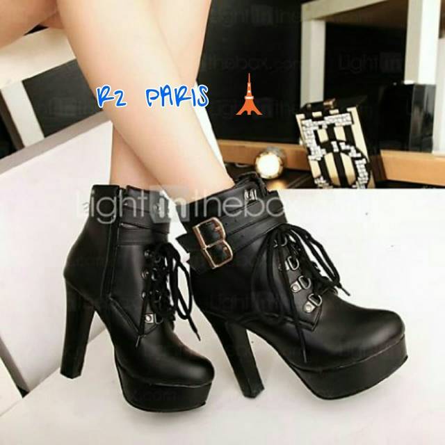 Starr seller ZPT/  OF-39  JUAL HIGH HEALS/SEPATU BOOTS WANITA /SEPATU BOOTS TERMURAH