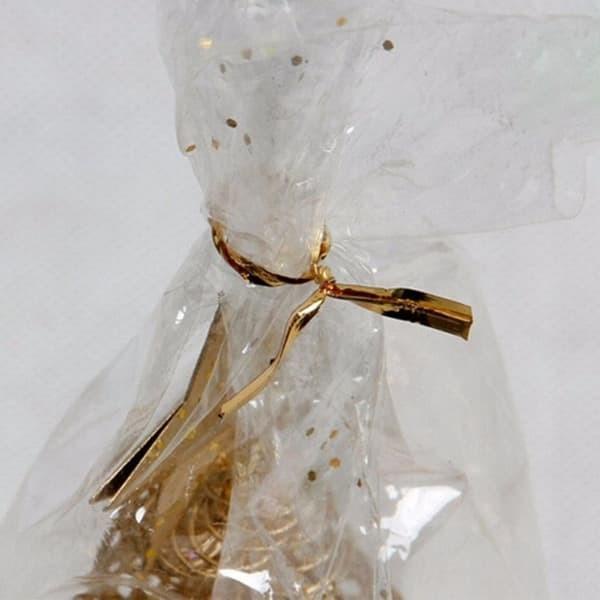 

Twist Tie Pita Kawat Hias Pengikat Kado Souvenir 12 cm gold 800 pcs Best Seller