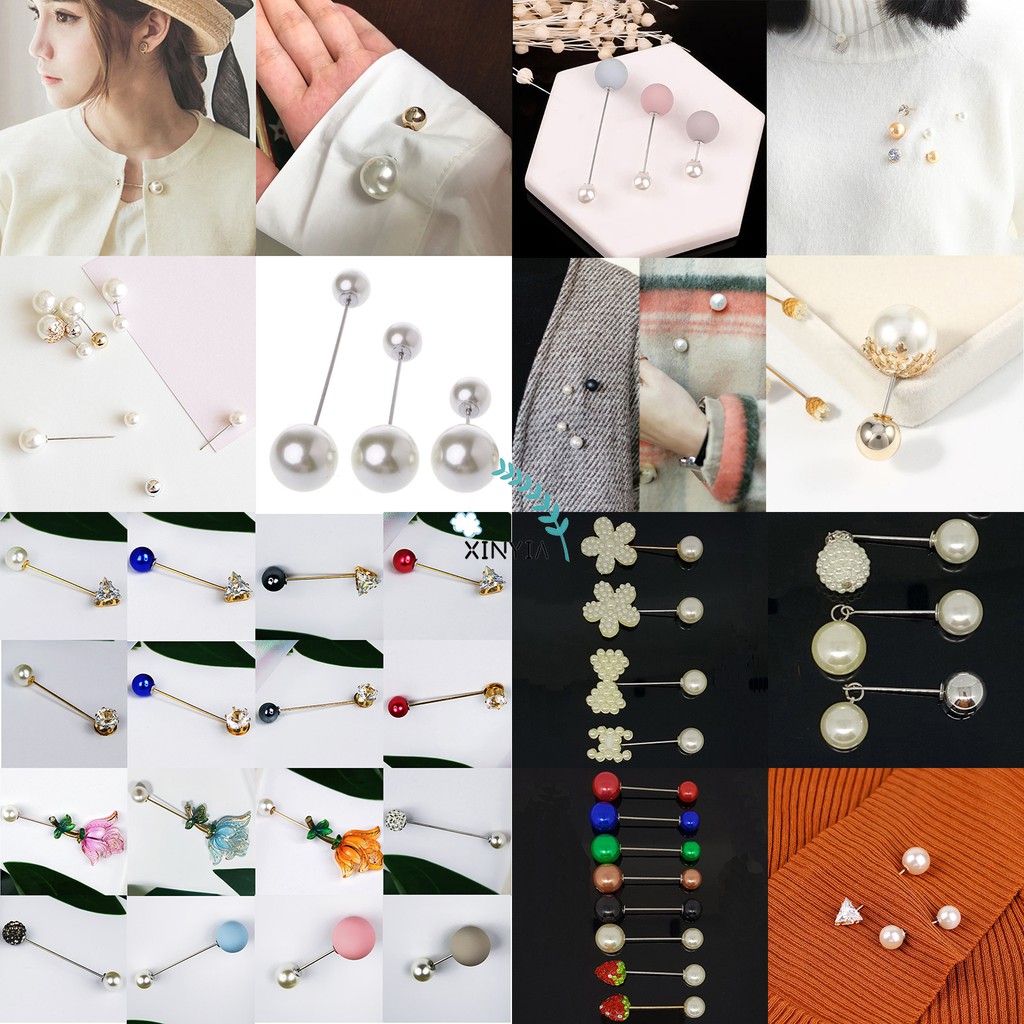 Aksesoris Fashion Murah Mutiara Bros Korea Bros Pearl Pin Brooch Berlian Wanita