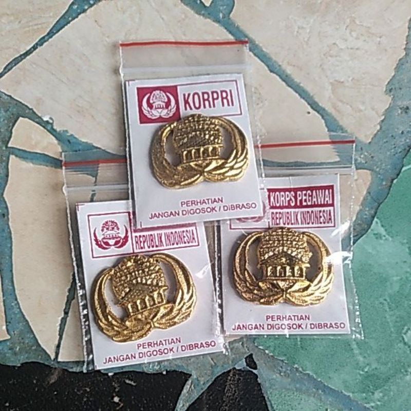 Pin korpri magnet cor sesuai pic