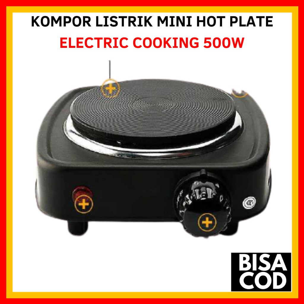 TERBARU!! KOMPOR LISTRIK MINI PORTABLE ELEKTRIK SERBAGUNA HOT PLATE ELECTRIC COOKING 500 W