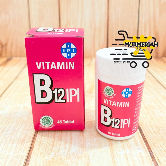 Vitamin B12 IPI botol isi 45 tablet- Vit B 12