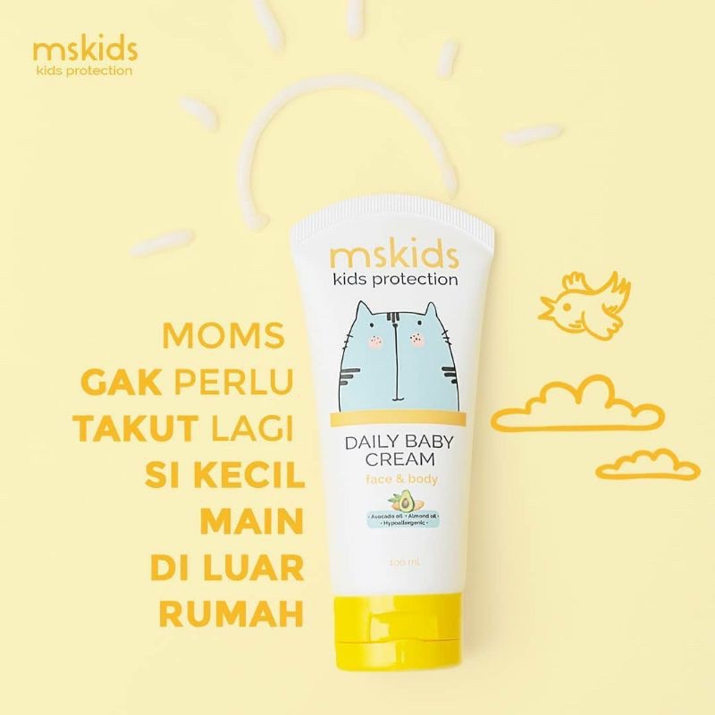 Ms Glow Kids Daily Baby Cream Perawatan Pelembab Dan Pencerah Kulit Wajah Anak Anak By Msglowdistrib