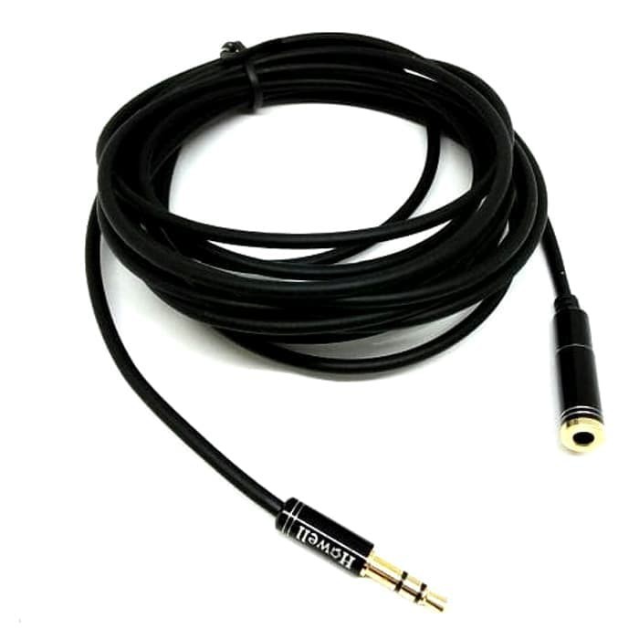 Kabel Extension Aux Audio 3.5mm 2m Audio Perpanjangan 2 Meter Howell