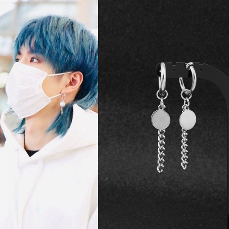 EE0558 - Anting JEPIT Tanpa Tindik Pria Wanita Kpop Korea BTS EXO GOT7