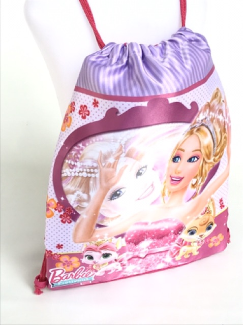 Tas ransel anak sekolah serut / sling bag tk -sd -smp / sport bag / string bag barbie