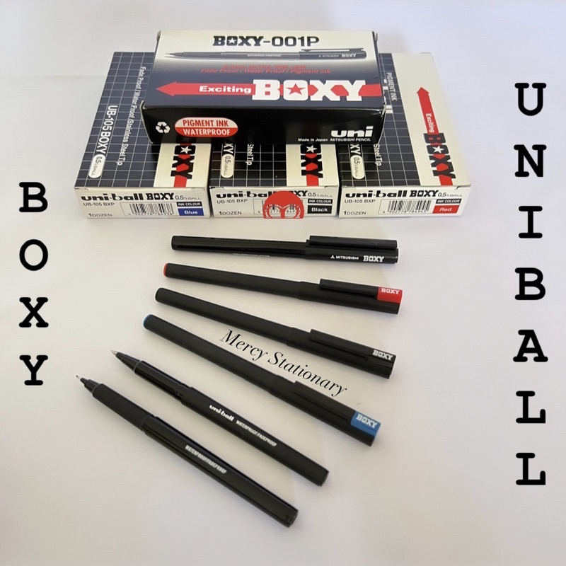 

Boxy Drawing Pen 0,3 MM Boxy-001P - Uniball UB105 Sign Pen Tanda Tangan Paraf Signpen