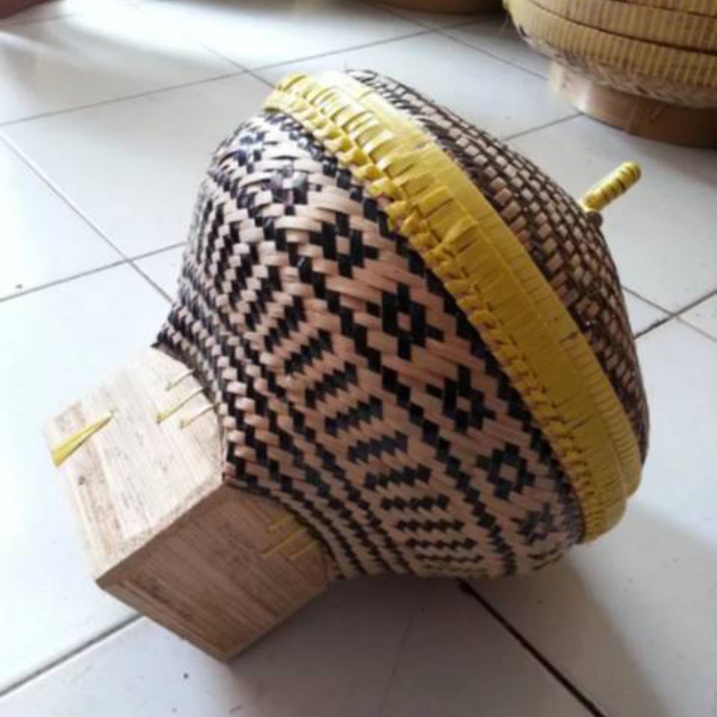 Bakul Nasi/Boboko - Anyaman Bambu Motif - Ukuran Kecil | Shopee Indonesia