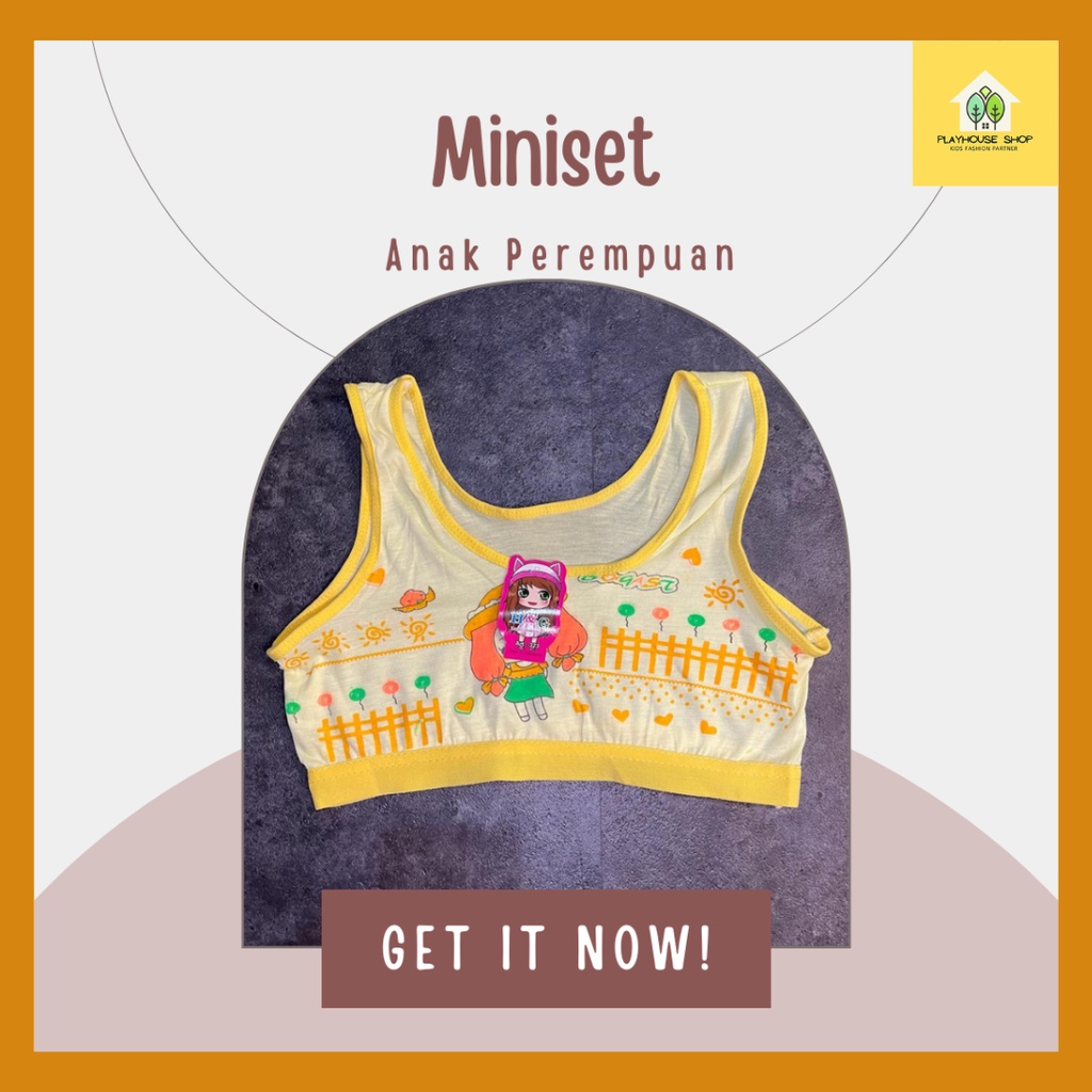 Miniset Anak Remeja Step 1 Tali Lebar Bahan Kaos