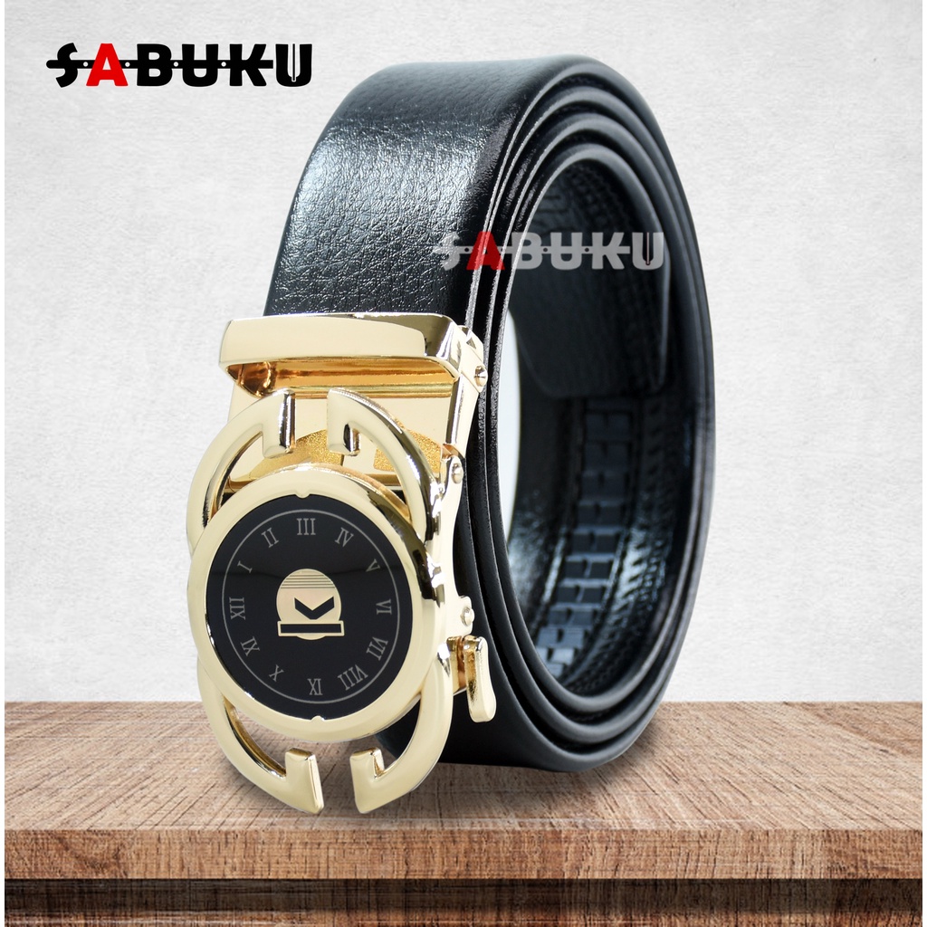 Ikat Pinggang Pria Model Rell Outo Lock Sabuk Rell Otomatis  Mewah Korea  - 064