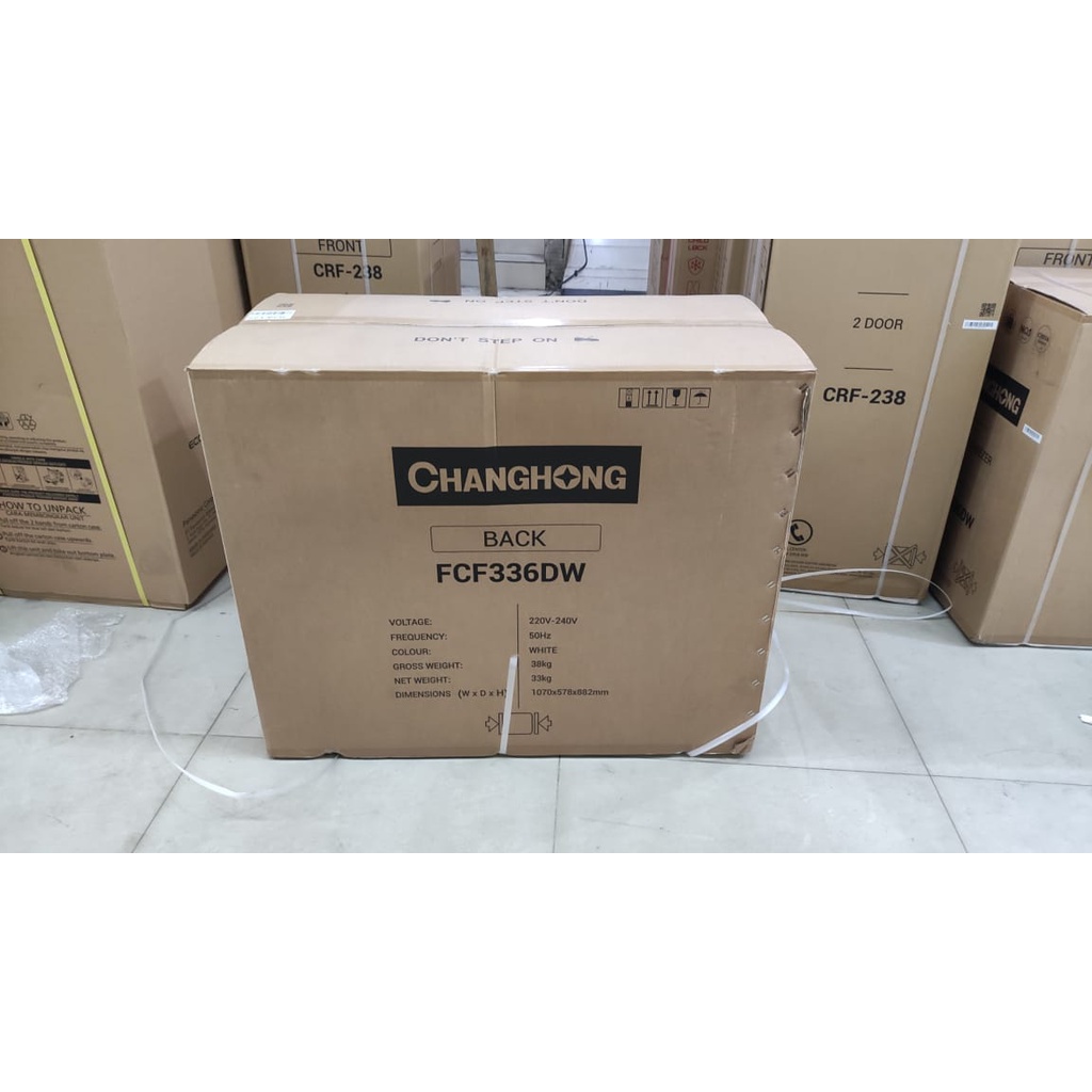 CHANGHONG FCF 336 DW CHEST FREEZER BOX 300 L LEMARI PEMBEKU 300 LITER