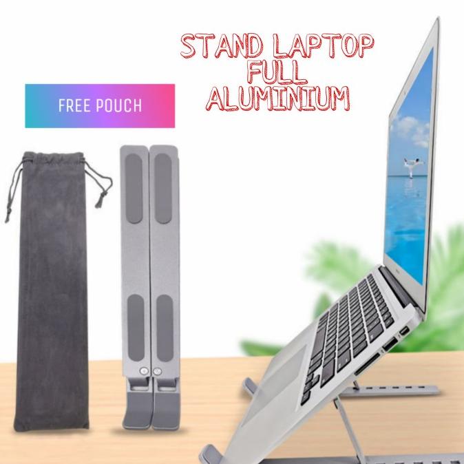 Stand Laptop Aluminium / Stand Holder Laptop Terlaris