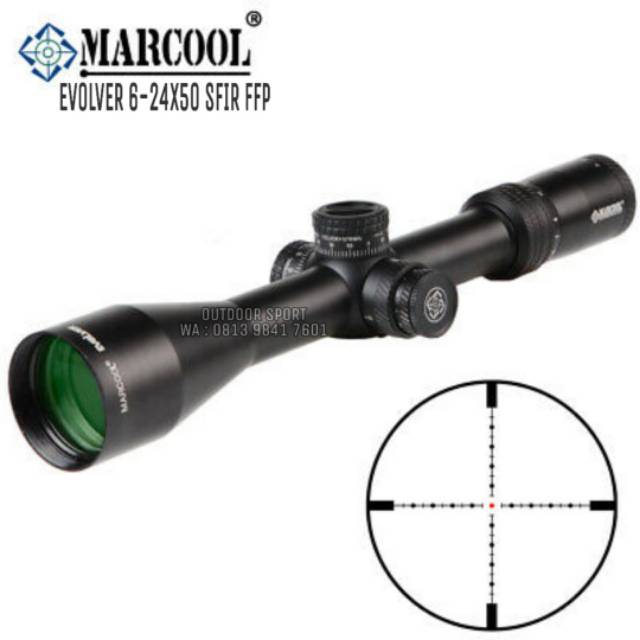 Telescope Marcool Evolver 6-24X50 SFIR FFP Tube 30 Reticle Glass | Riflescope | Teleskop Marcool