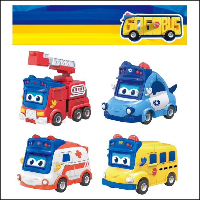 GOGOBUS TRANSFORMING ROBOT GOGO BUS FIRY JUSTIN AMBY - GOGO BUS