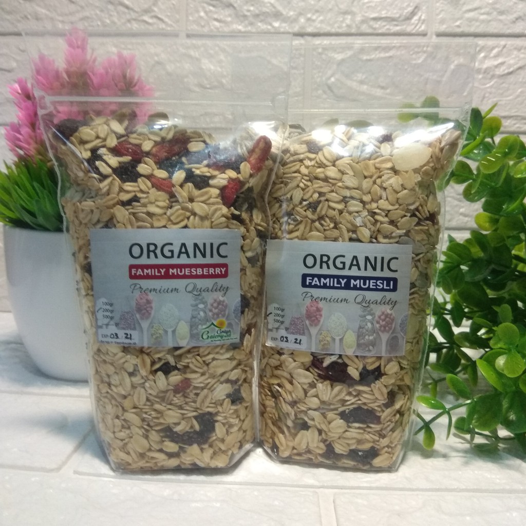 Cereal Organic Family Muesli / sereal sehat Muesberry 200gr