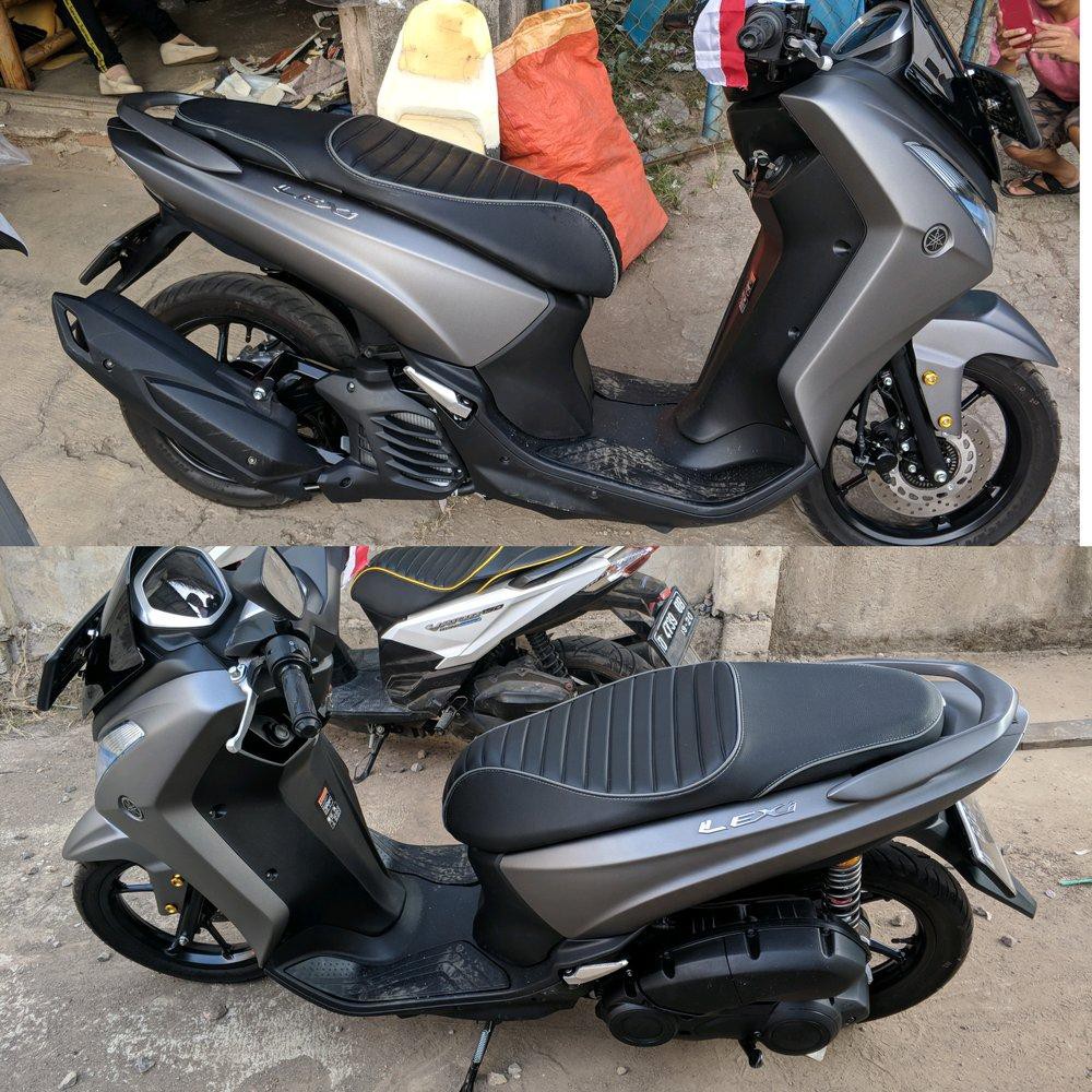 Jual Jok Custom Yamaha Lexi Bahan Full MBtech Jok Original Tools N Parts Indonesia Shopee Indonesia