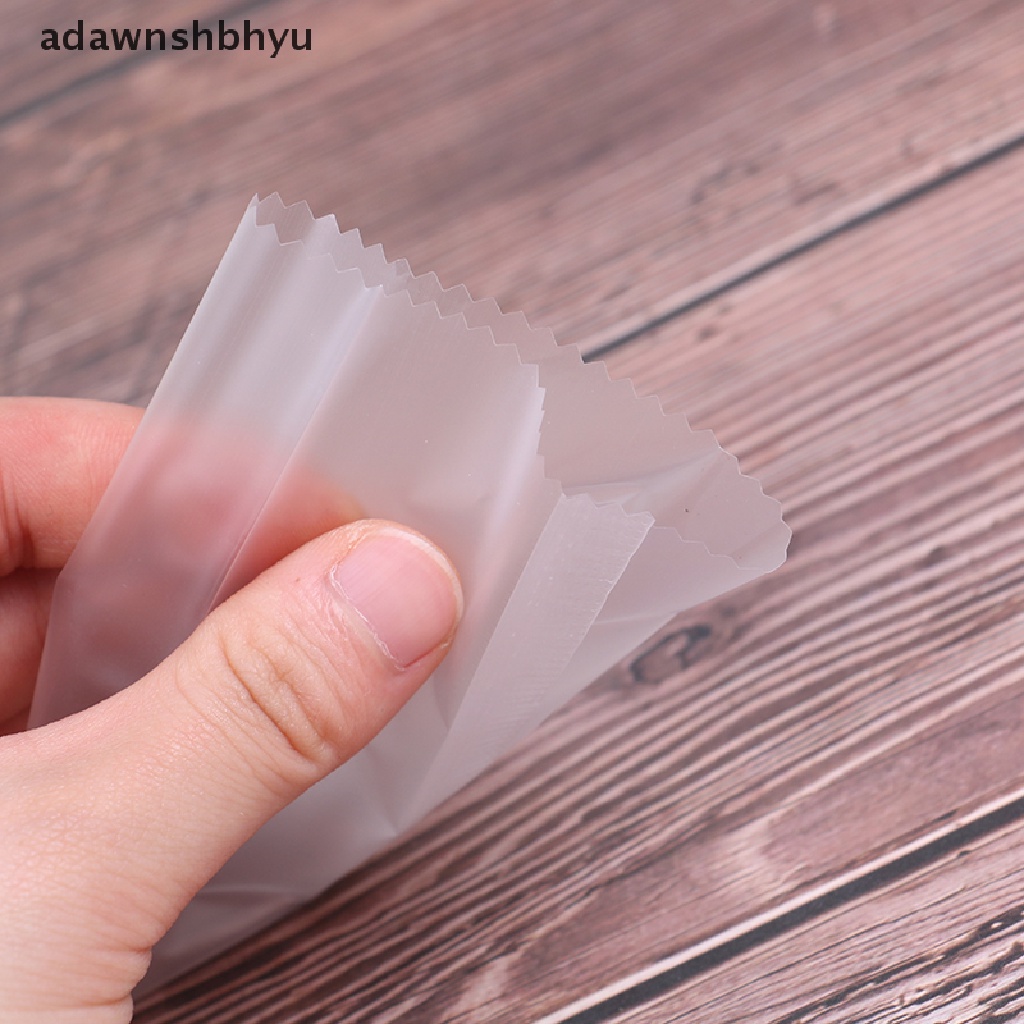 Adawnshbhyu 100Pcs /Set Ice cream Bags Kantong Plastik Es Loli Scrub Ice Popsicle Mold Bag