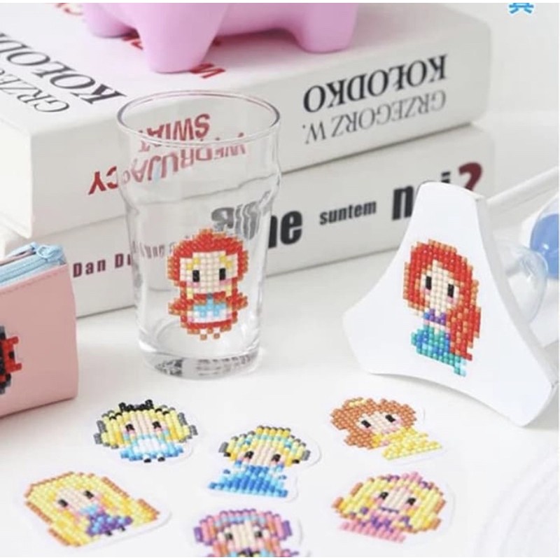 Mainan Anak DIY Diamond Painting Sticker Disney Princess