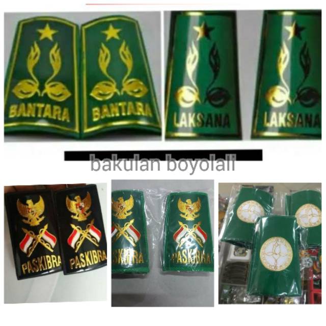 sepasang kanan kiri evolet bantara - evolet laksana - melati paskibra - evolet paskibraka - deck