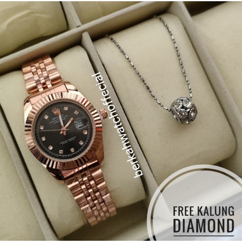 BISA COD✅Jam Tangan ALBA Anti Air Paket Kalung Titanium-R11