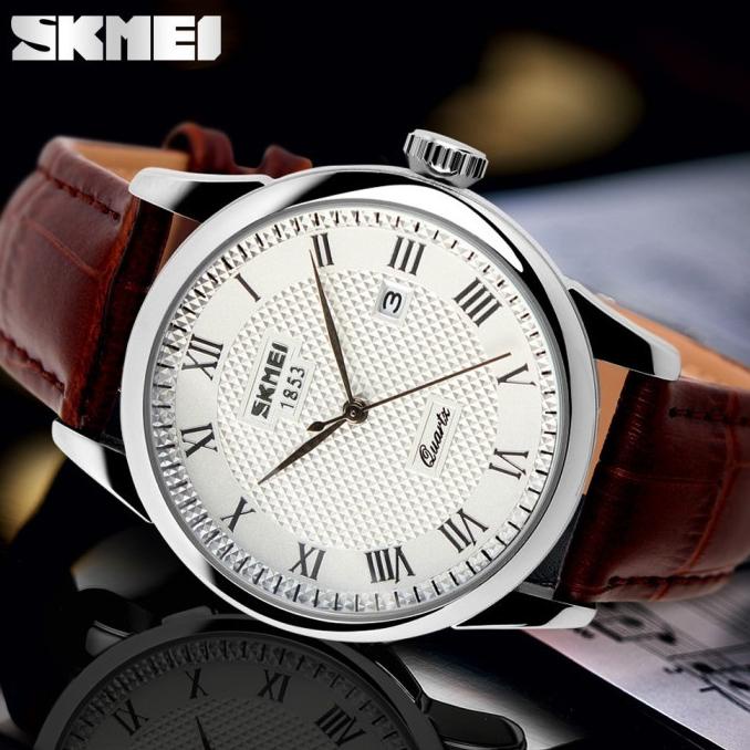 Jam Tangan Pria Simple Clasic SKMEI 9058 Original Anti Air - JSO