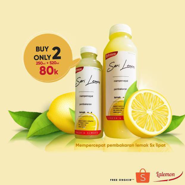 

COD AKTIF]] Lebih Murah Lalemon Sari Lemon 520ml + 250ml KOMPLIT Kode 29