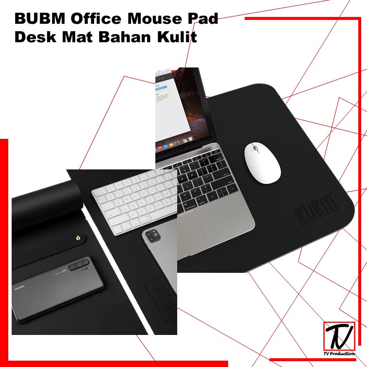 Mouse Pad Office Mouse Pad Desk Mat Bahan Kulit Semua Ukuran Murahh COD