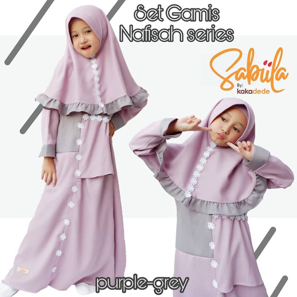 SET GAMIS NAFISAH By SABILA KAKADEDE| GAMIS ANAK MURAH| GROSIR GAMIS ANAK| TERLARIS GAMIS ANAK