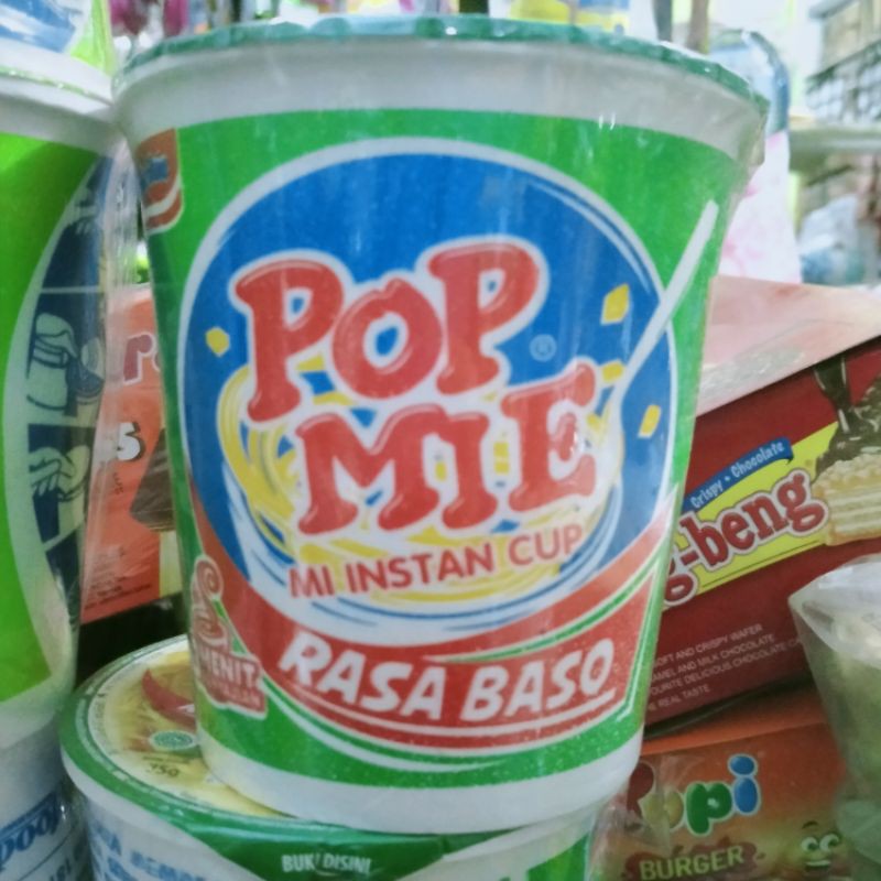 

POP MIE CUP mie instan Rasa BASO