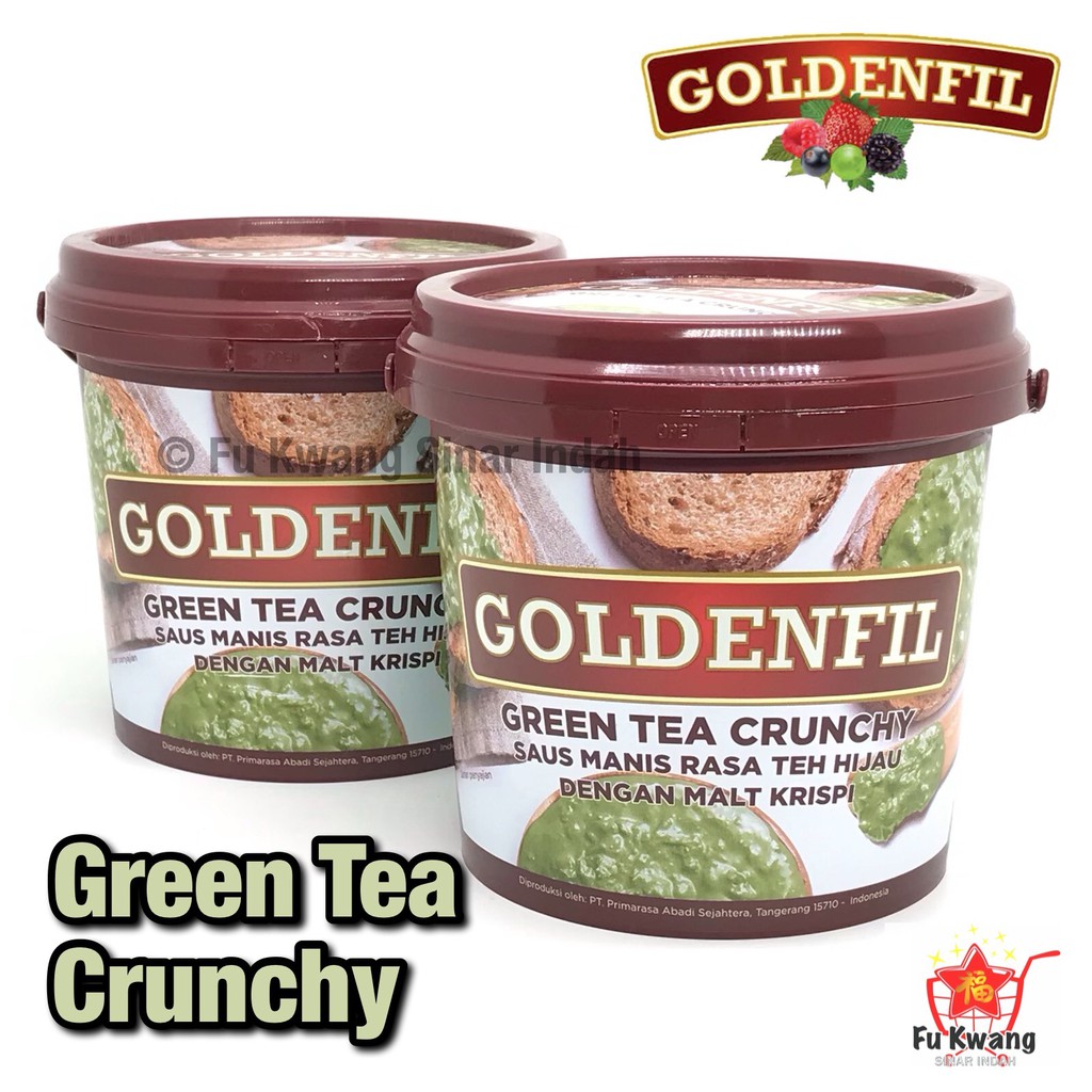 

Goldenfil Green Tea Crunchy Spread Selai Olesan Renyah 1 kg