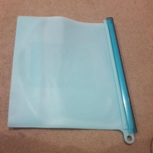 1500ml Reusable Ziplock Food Pouch Silicone Tempat Makanan Seal Bag