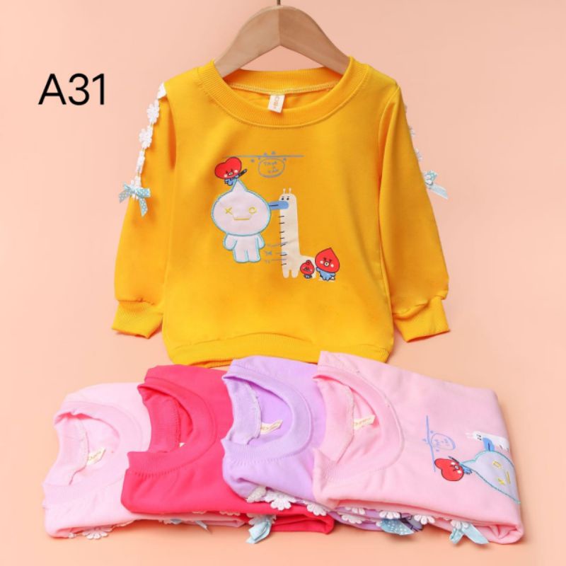 Sweater Anak Perempuan/Kaos Anak Perempuan Usia 2-10 tahun / Switer Anak import/Switer/Sweater anak